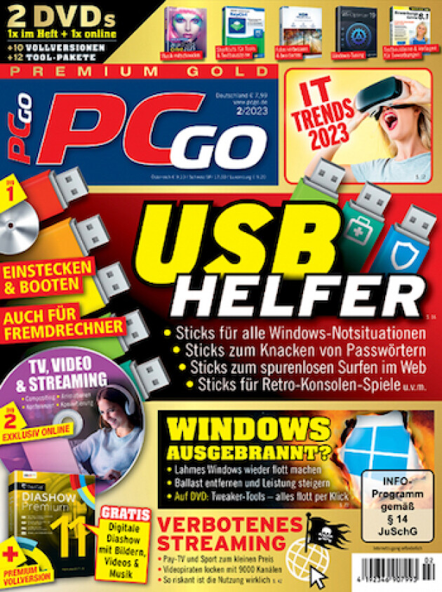 Zeitschrift PCgo Premium Gold Abo