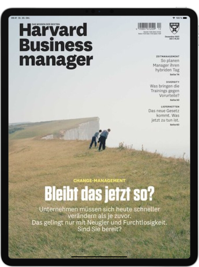 Zeitschrift Harvard Business Manager E-Paper Abo